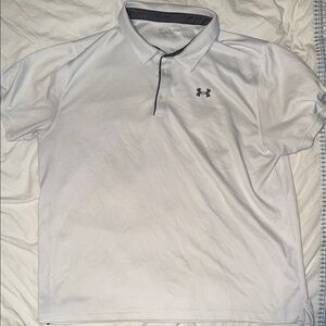Under Armour Men's White Polo Shirt Size 4XL
